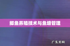 鲫鱼养殖技术与鱼塘管理