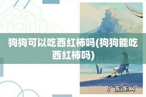 狗狗能吃西红柿吗 狗狗可以吃西红柿吗