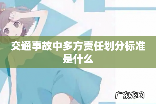 交通事故中多方责任划分标准是什么