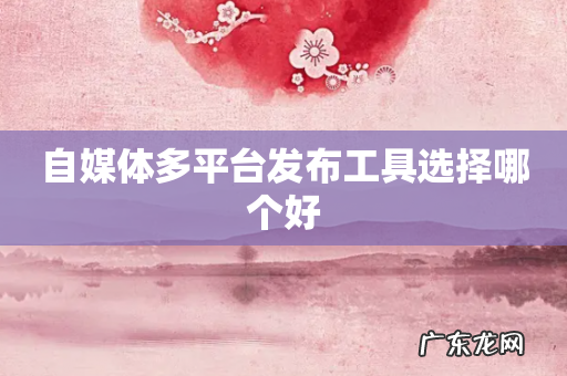 自媒体多平台发布工具选择哪个好