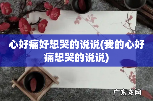 我的心好痛想哭的说说 心好痛好想哭的说说