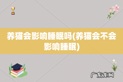养猫会不会影响睡眠 养猫会影响睡眠吗