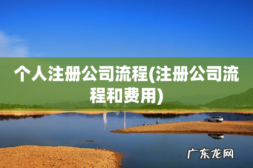 注册公司流程和费用 个人注册公司流程