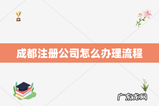 成都注册公司怎么办理流程