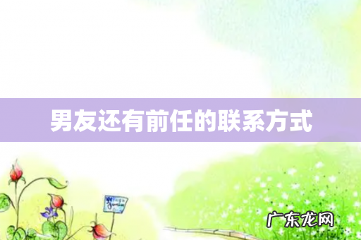 男友还有前任的联系方式