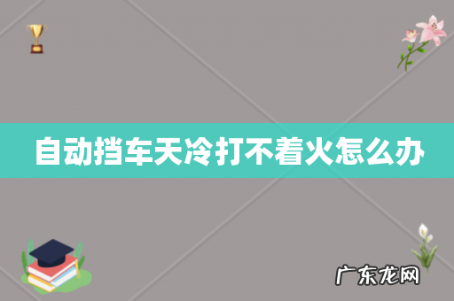 自动挡车天冷打不着火怎么办
