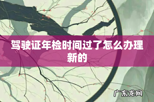 驾驶证年检时间过了怎么办理新的