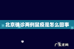 北京确诊两例鼠疫是怎么回事