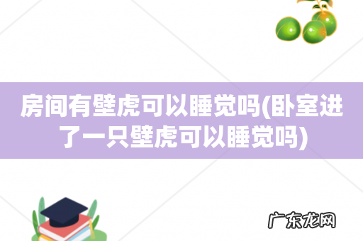 卧室进了一只壁虎可以睡觉吗 房间有壁虎可以睡觉吗