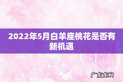2022年5月白羊座桃花是否有新机遇
