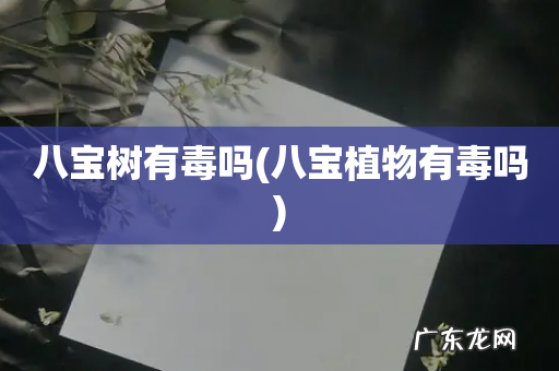 八宝植物有毒吗 八宝树有毒吗