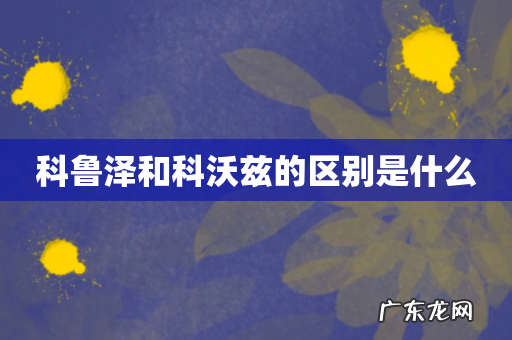科鲁泽和科沃兹的区别是什么