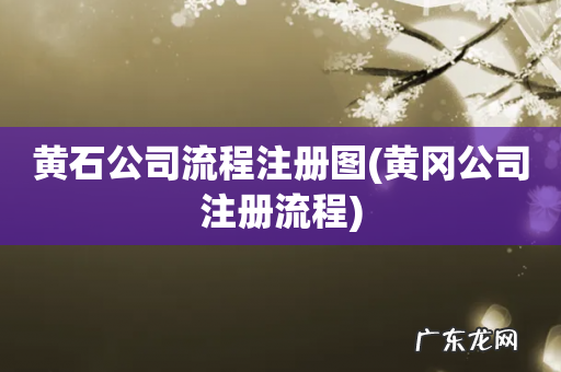 黄冈公司注册流程 黄石公司流程注册图