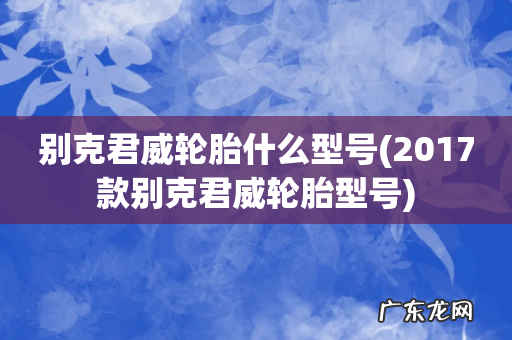 2017款别克君威轮胎型号 别克君威轮胎什么型号