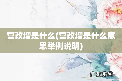 营改增是什么意思举例说明 营改增是什么