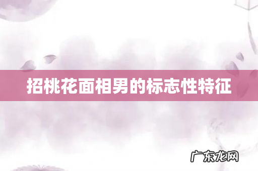招桃花面相男的标志性特征