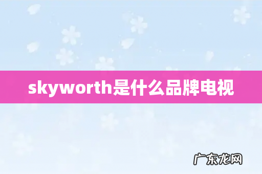 skyworth是什么品牌电视