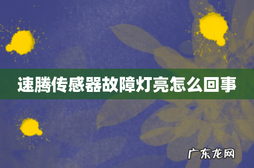 速腾传感器故障灯亮怎么回事