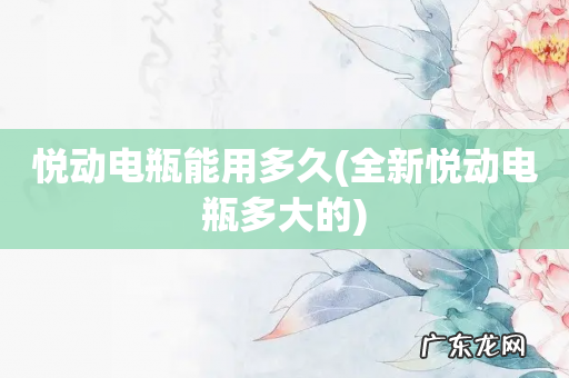 全新悦动电瓶多大的 悦动电瓶能用多久