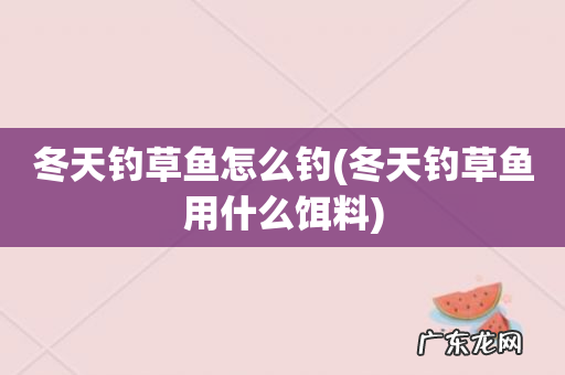 冬天钓草鱼用什么饵料 冬天钓草鱼怎么钓