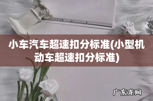 小型机动车超速扣分标准 小车汽车超速扣分标准