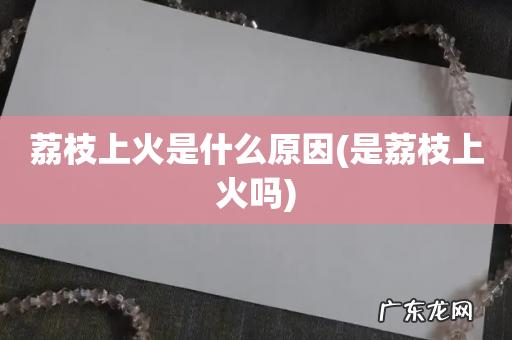 是荔枝上火吗 荔枝上火是什么原因