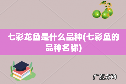 七彩鱼的品种名称 七彩龙鱼是什么品种
