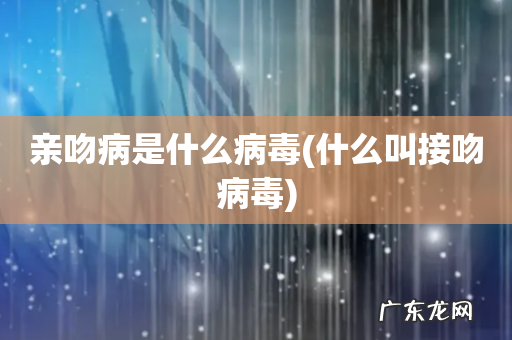 什么叫接吻病毒 亲吻病是什么病毒
