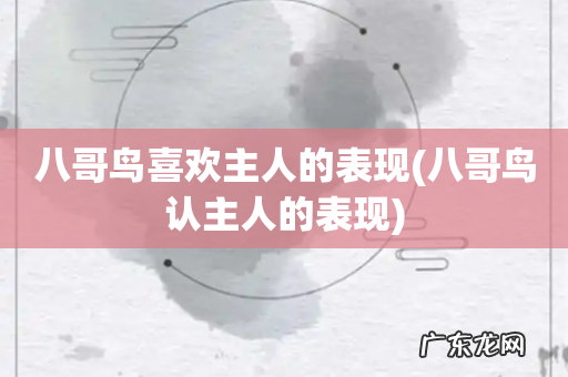 八哥鸟认主人的表现 八哥鸟喜欢主人的表现