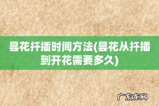 昙花从扦插到开花需要多久 昙花扦插时间方法