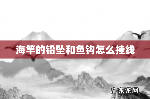 海竿的铅坠和鱼钩怎么挂线