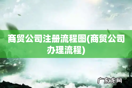 商贸公司办理流程 商贸公司注册流程图
