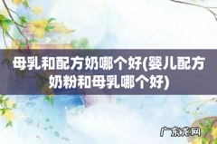 婴儿配方奶粉和母乳哪个好 母乳和配方奶哪个好