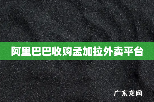 阿里巴巴收购孟加拉外卖平台