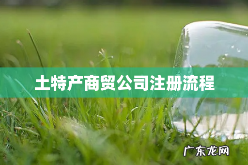 土特产商贸公司注册流程