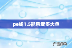 pe线1.5能承受多大鱼