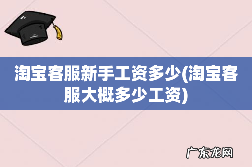 淘宝客服大概多少工资 淘宝客服新手工资多少