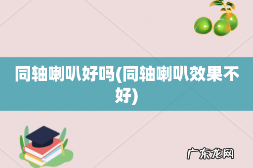 同轴喇叭效果不好 同轴喇叭好吗