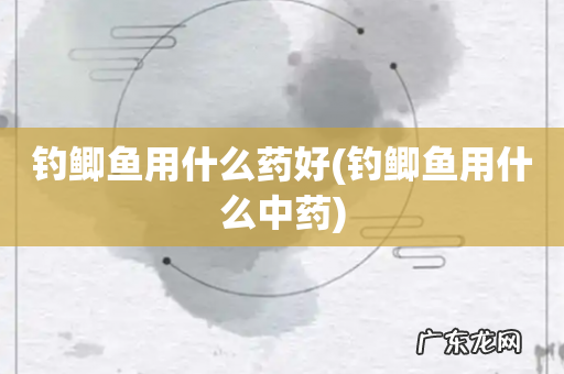 钓鲫鱼用什么中药 钓鲫鱼用什么药好