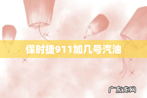 保时捷911加几号汽油