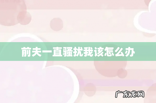 前夫一直骚扰我该怎么办