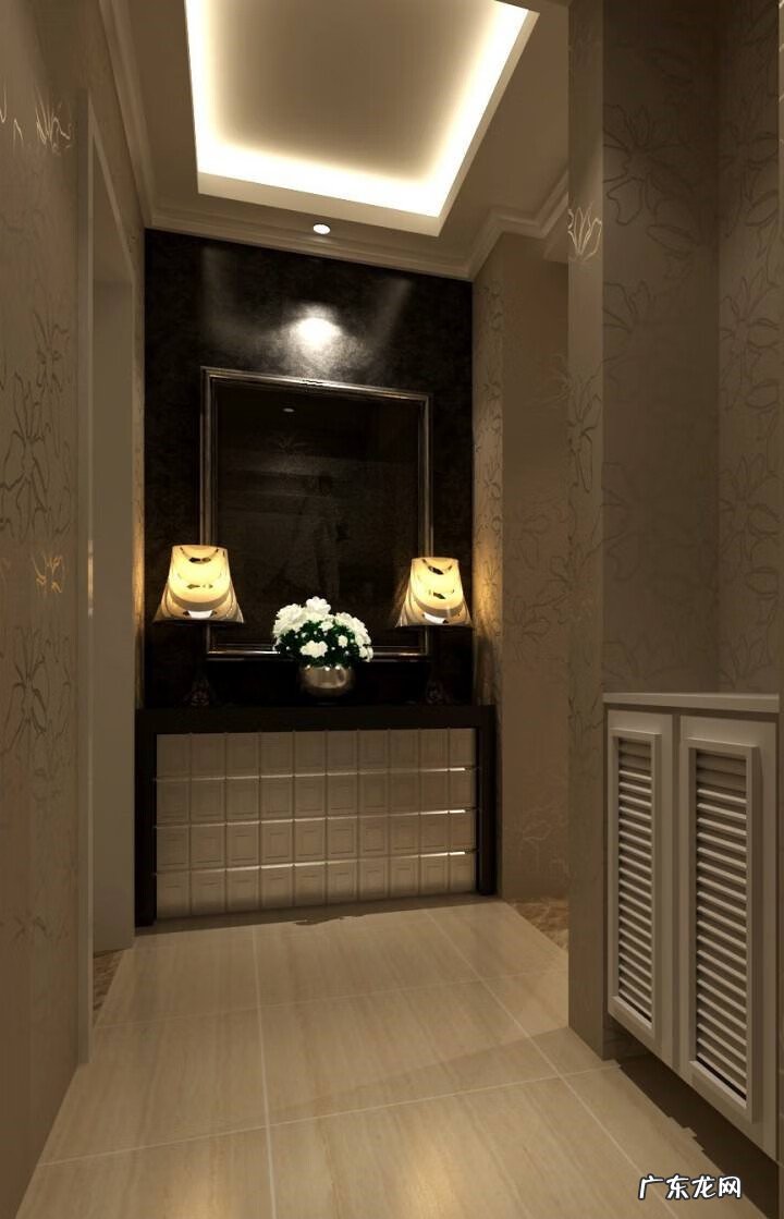 过道吊顶效果图 过道假植物吊顶风水