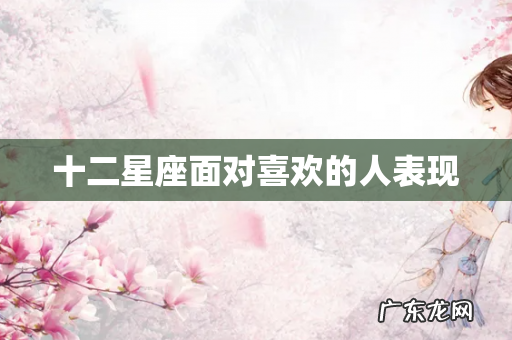 十二星座面对喜欢的人表现