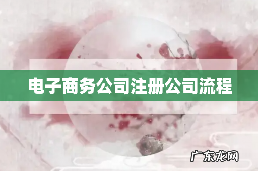 电子商务公司注册公司流程