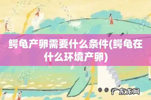 鳄龟在什么环境产卵 鳄龟产卵需要什么条件