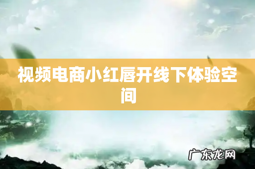 视频电商小红唇开线下体验空间