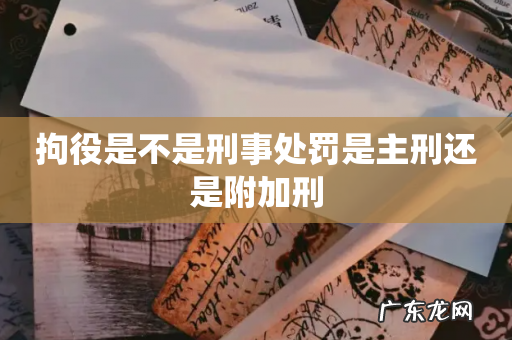 拘役是不是刑事处罚是主刑还是附加刑