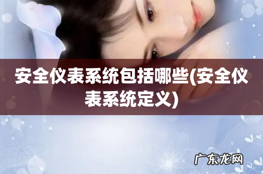 安全仪表系统定义 安全仪表系统包括哪些