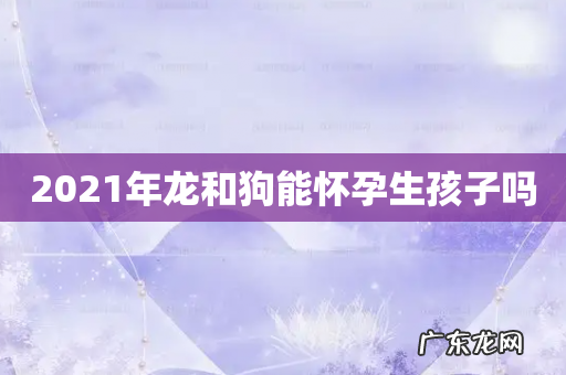 2021年龙和狗能怀孕生孩子吗