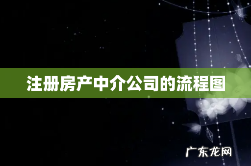 注册房产中介公司的流程图